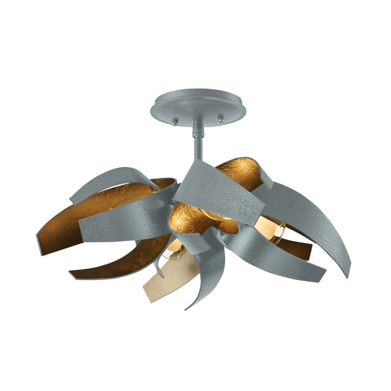 Corona 4 - Light Semi Flush Mount, Vintage Platinum