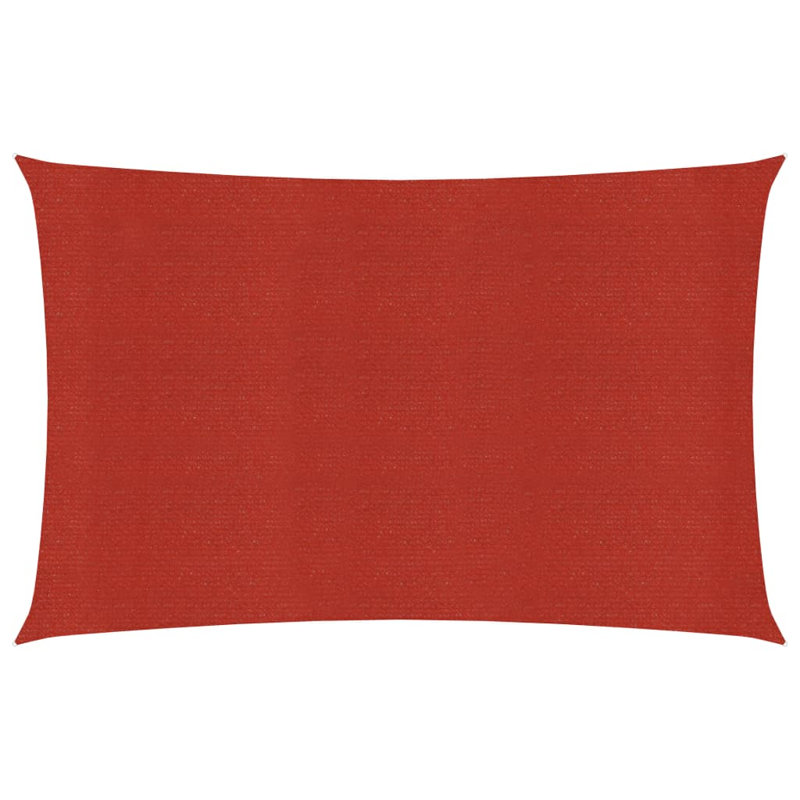 CarrollValley 4.5m x 3.5m Rectangular Shade Sail, Red