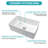 White Porcelain Ceramic Kitchen Sink, Single Bowl, Reversible Design, 33 X 18 X 10 Inch | Gift Idea