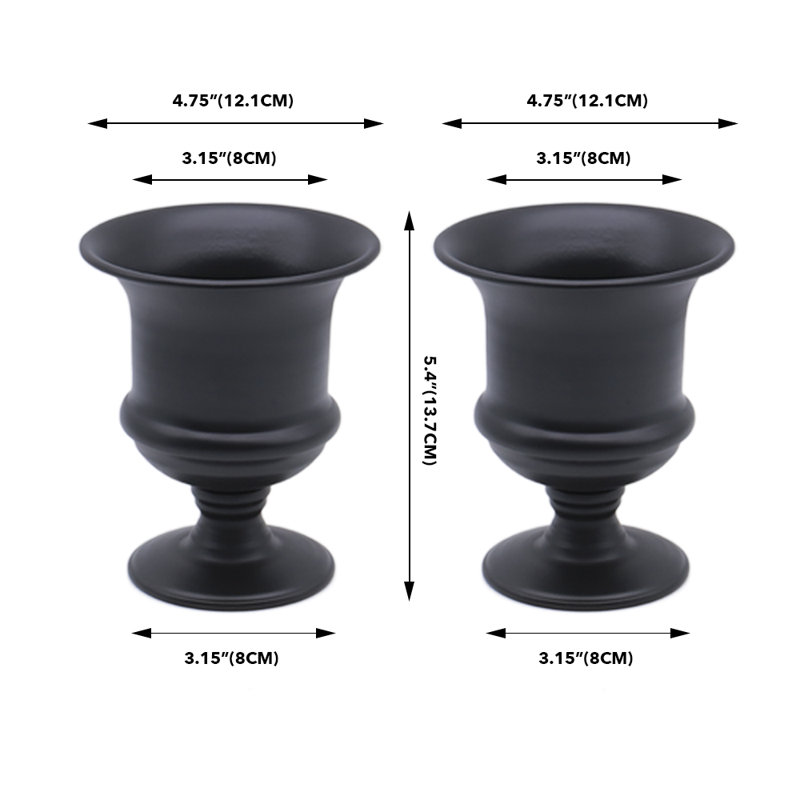 Hayott Metal Table Vase, Black