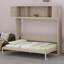 Lit escamotable avec armoires de rangement-368624250