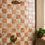 Greta 5x5 Checkered Glossy Textured Porcelain Tile-854138823