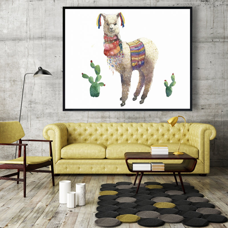 "Lama Parade" sur toile