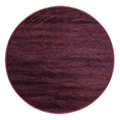 Tapis rouge abstrait lavable à la machine