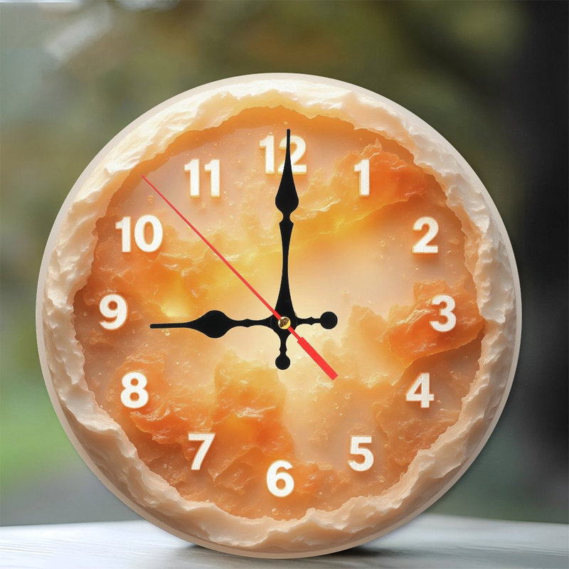 Horloge avec noyau lumineux et croûte