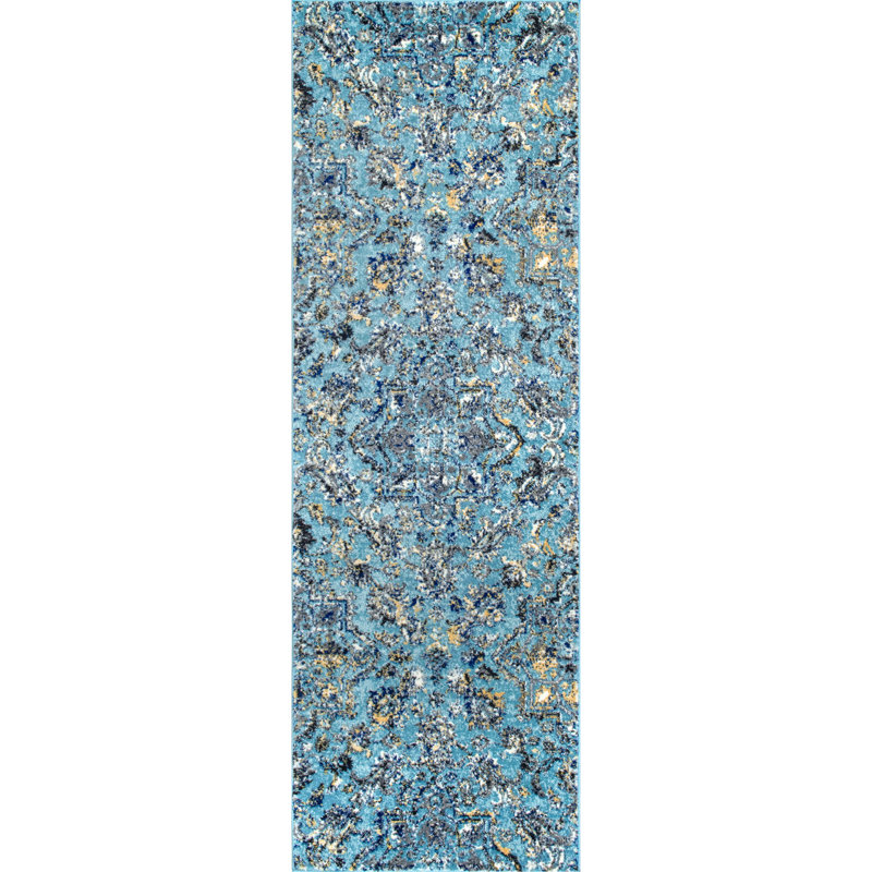 Tapis Paisley, Tapis de couloir 2 pi 8 po x 8 pi