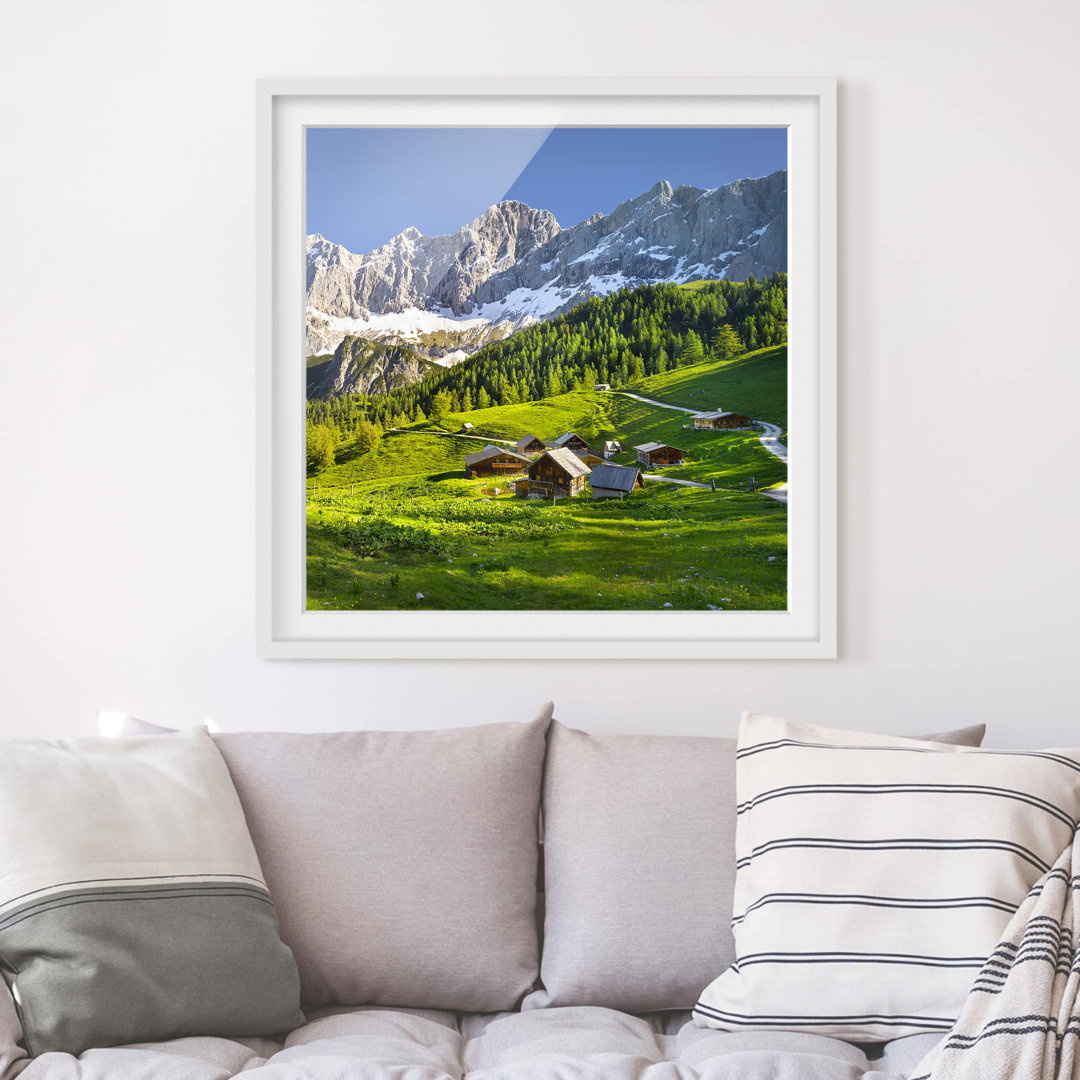 Gerahmter Fotodruck Alpine Meadow, Styria