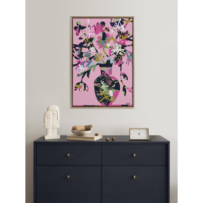 Pinnacle Vase by Inkheart Designs Framed Canvas Wall Art Print