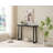 Claude Rectangular Console Table with Shelf – Sleek and Modern Entryway, Hallway, or Sofa Table with Trapezoidal Legs-1619113772