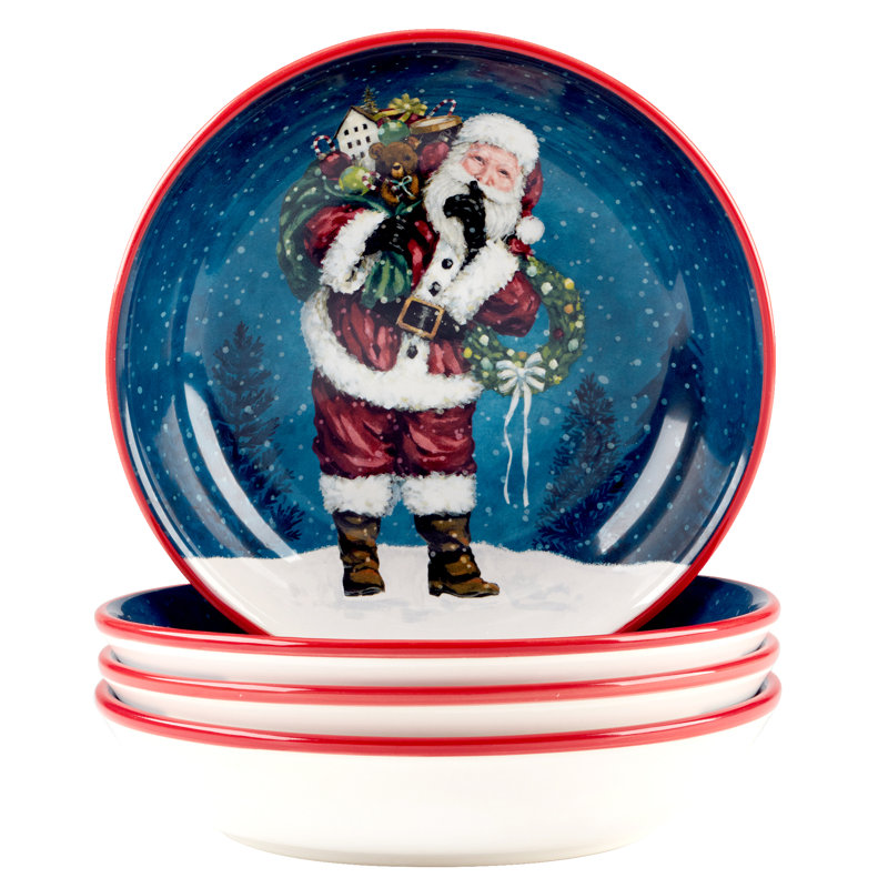 Ensemble de 4 soupes / pâtes Santa's Secret 9 po x 2 po