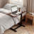 Height Adjustable C-shaped Flipping Portable Sofa Side Table-1215736918