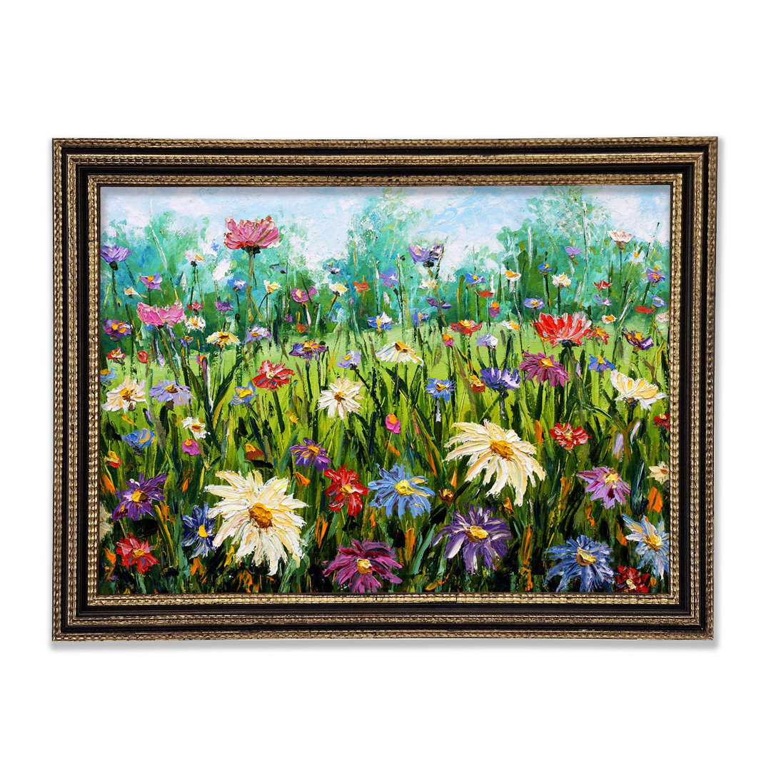 Schöner Frühling Blumen Kunst gerahmt Druck