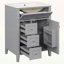 Meuble-lavabo moderne avec lavabo, 3 tiroirs, conception compacte-117983467
