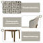 Ensemble de 2 chaises d'appoint moelleuses en chenille