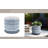 Contemporary Dotted Ceramic Planter with Saucer-303800574-303800573