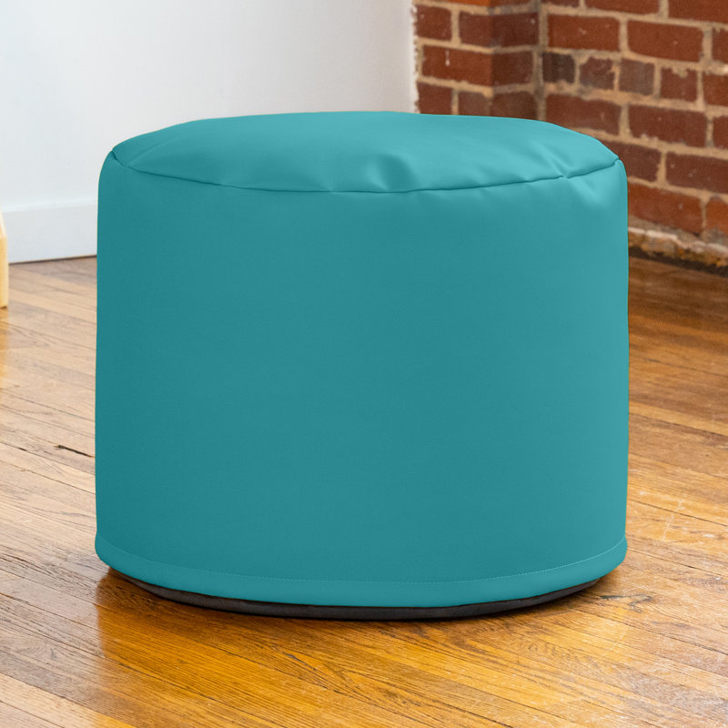 Pouf modulaire 21 po Spring, Similicuir turquoise