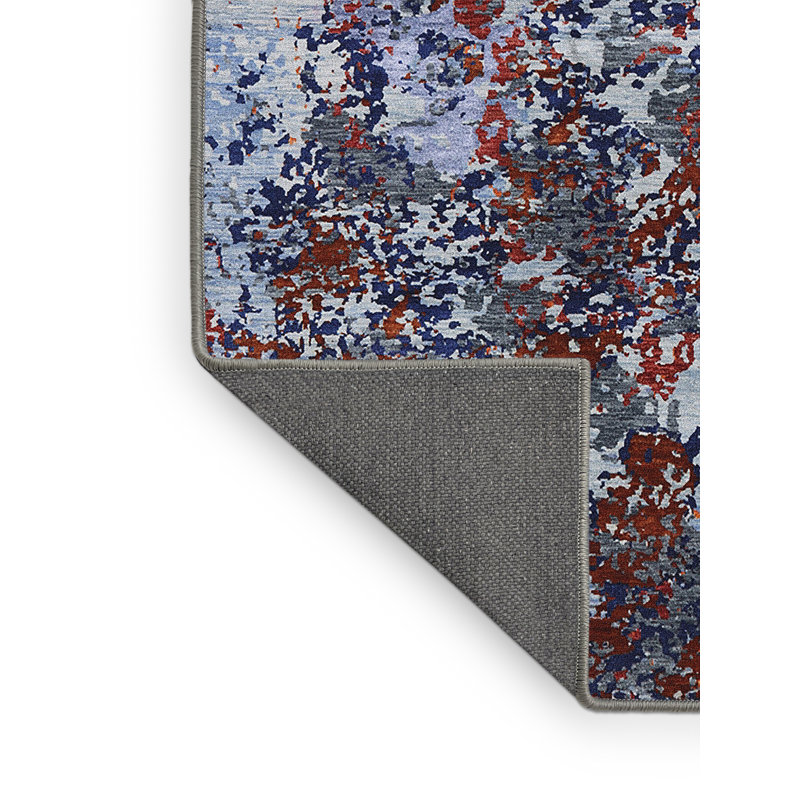 Tapis rouge / bleu / gris, Rectangle 3 pi x 5 pi
