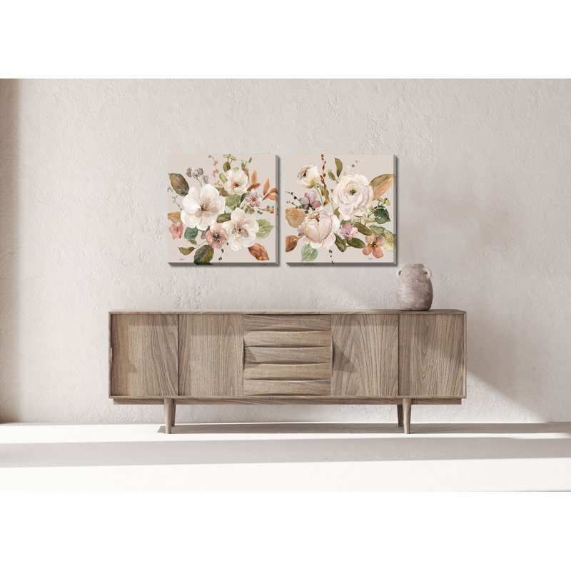 Flore I, art mural sur toile