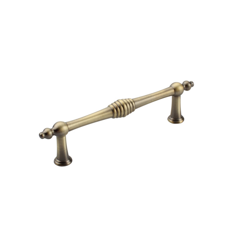 Poignée barre 3 3/4" au centre Colonial, Bronze antique
