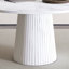 Table de salle à manger de 47 pouces en panneau de fibres à densité moyenne pour 4 personnes, table de cuisine de style campagnard moderne avec base en bois, table de salle à manger ronde en placage de marbre pour la cuisine et le salon