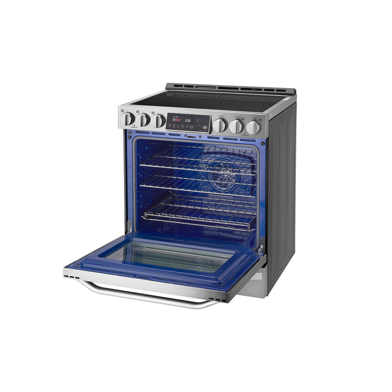 30" 6.3 cu. ft. Smart Slide-in Electric Range with Convection Oven