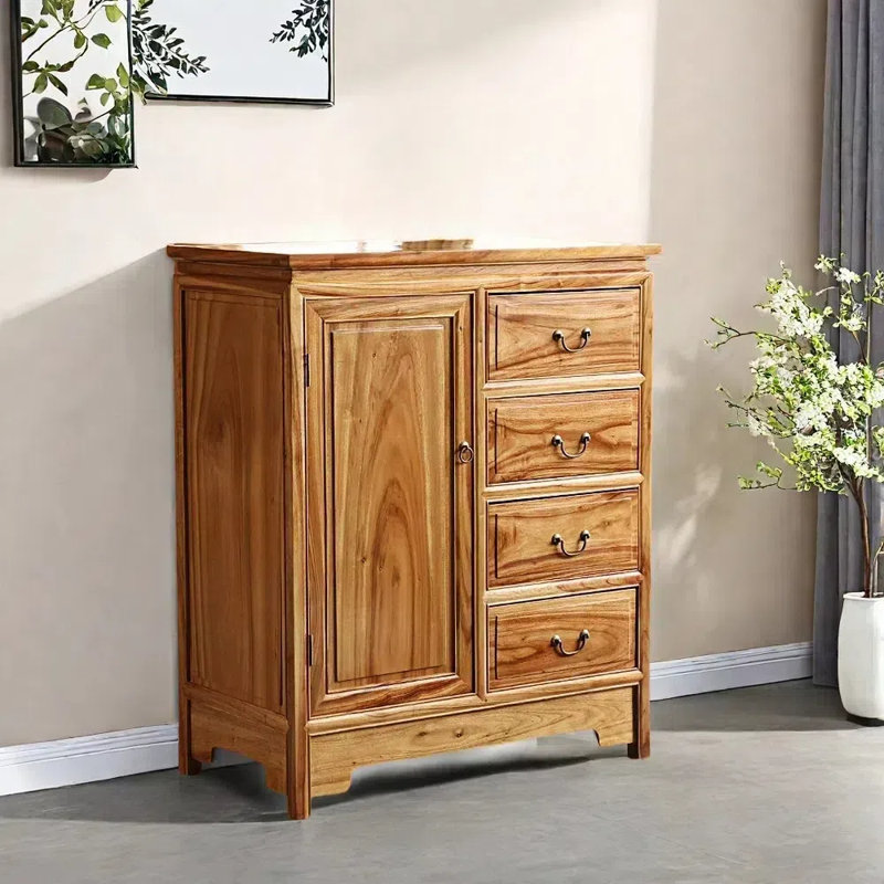 Solid  Camphor Wood Hallway Cabinet