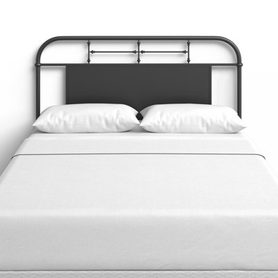 Edmund Open-Frame Metal Headboard with Center Panel