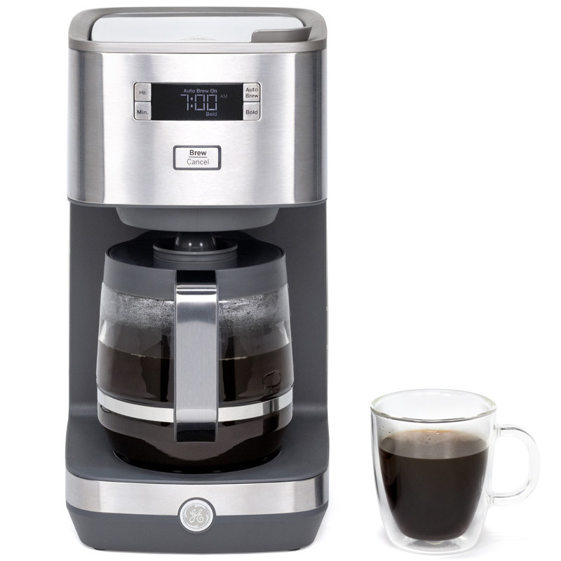 GE 12 Cup Drip Coffee Maker With Adjustable Keep Warm Plate
