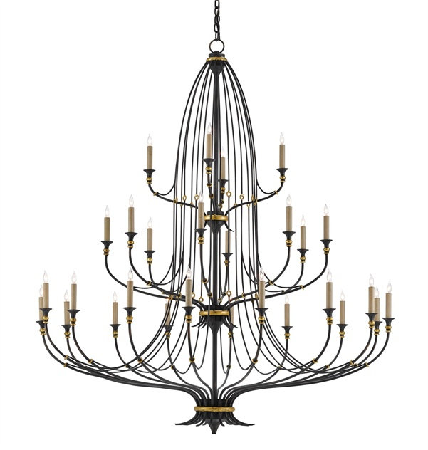 Folgate 28 - Light Dimmable Tiered Chandelier
