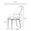 Chaise de salle à manger avec accoudoirs en cuir Nordic Italian Napa