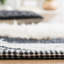 Tapis en laine / coton tissé à la main Kenya en noir / ivoire-1740332711