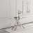 Tempered Glass Top Console Table-1495390638