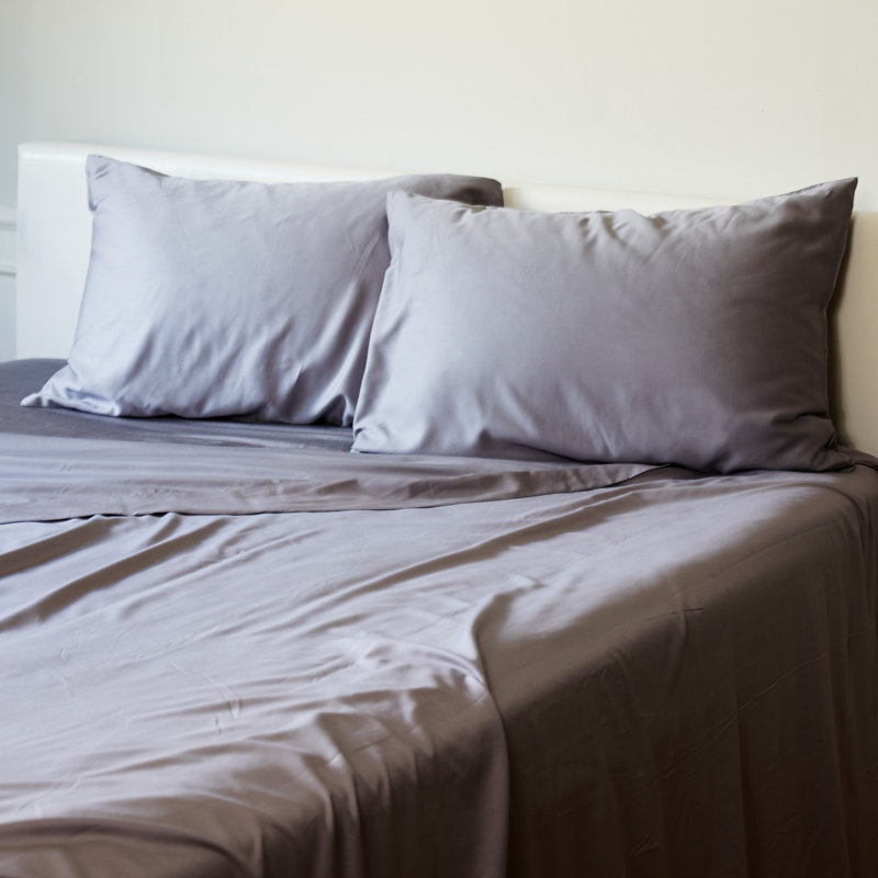 BedVoyage Sheet Set - 100% Viscose from Bamboo - Cooling & Lightweight, Queen, White