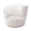 Fauteuil demi-tonneau pivotant en velours 93,98 cm de large Vicenza-70404061