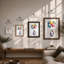 Penguin and Balloons Whimsical - Framed Print-985946574-985946568