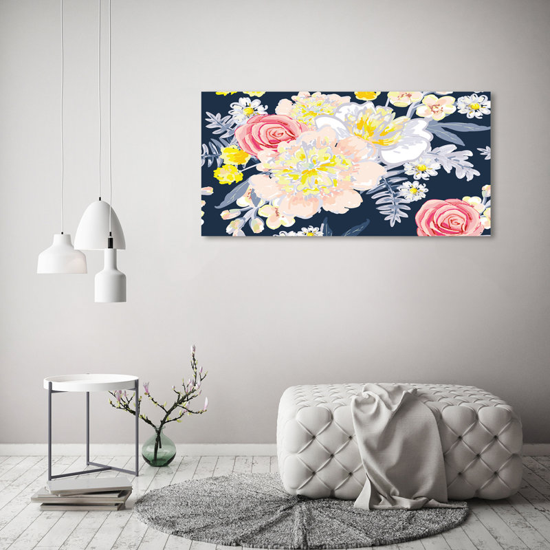 Floral Pattern - Wrapped Canvas Print