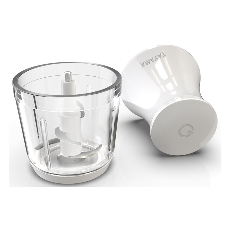 Mini Food Processor with 2.5 Cup Glass Bowl, Small Electric Food Chopper  White