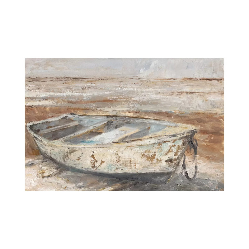 Weathered Rowboat I by Ethan Harper - Wrapped Canvas Print, 20.32 cm H x 30.48 cm W