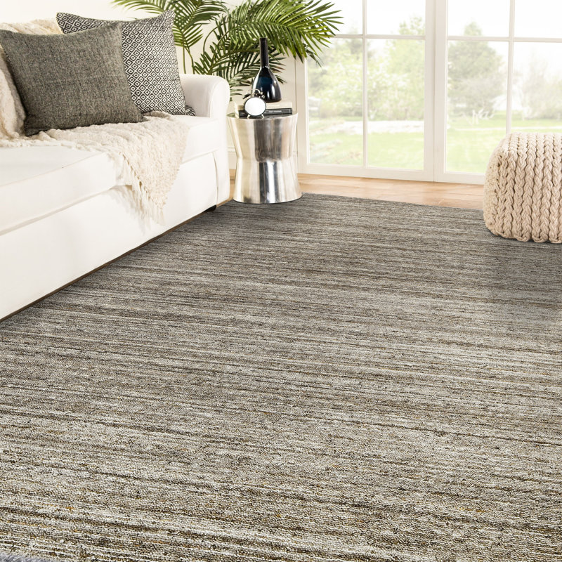 Heaven Transitional Striped Hand-Woven Beige Area Rug, 2' X 3', Rectangle 8' x 10', Brown