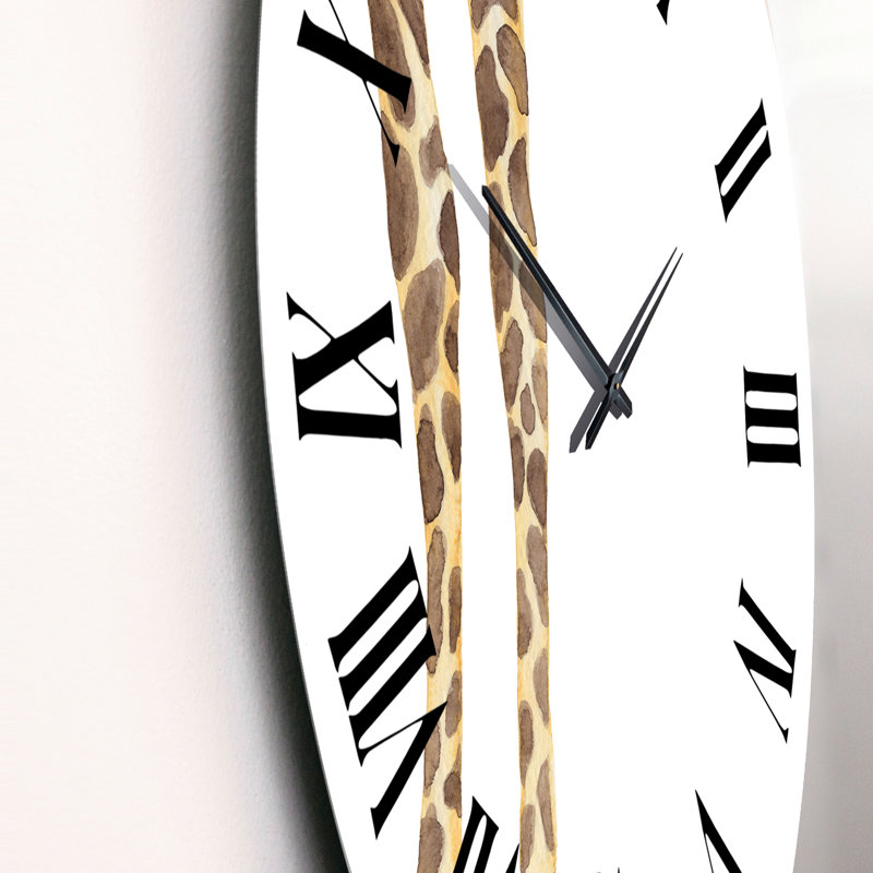 Girafe sur fond blanc, Moyen