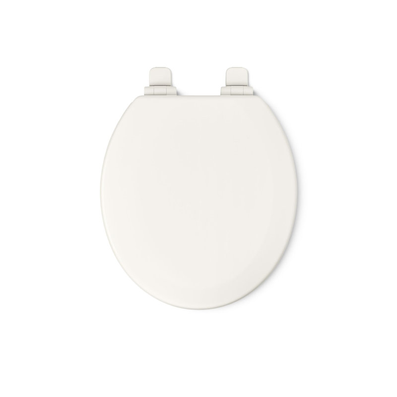 Triko Quiet-Close Elongated Toilet Seat, Biscuit, Round