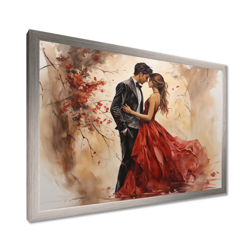 Mariage, mariage éternel, art mural romantique, H 34 po x l 44 po x P 1,5 po, Cadre simple argenté