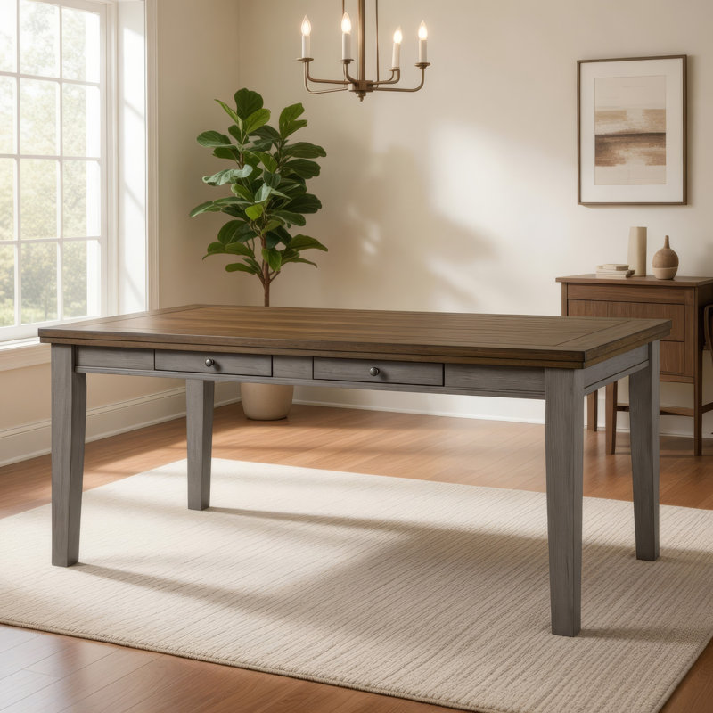 Table de salle à manger 78 ", gris