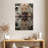 Brampt Leopard Growling Reflection-108448956