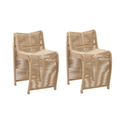 Dawone Upholstered Counter Stool with Metal Frame