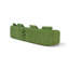 Canapé de 110 pouces courbé pour le salon, fauteuil inclinable surdimensionné, canapé sans os, canapé modulaire en forme de nuage, canapé-lit courbé modulaire en chenille 4 places avec 4 coussins décoratifs-313126090
