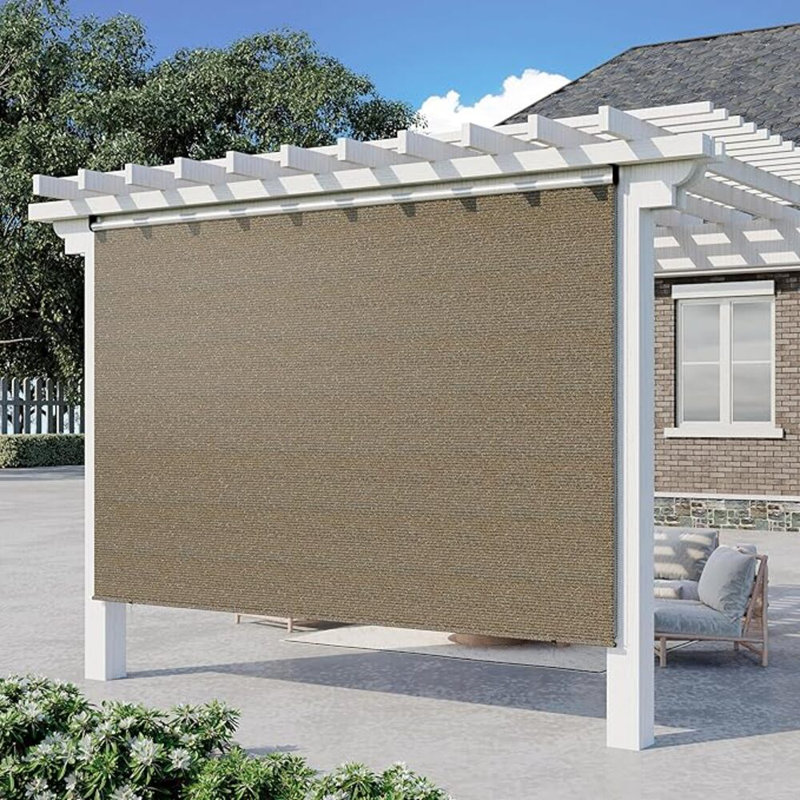 Pare-soleil d'extérieur avec protection UV, H 10 pi x l 8 pi, Brun