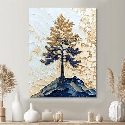 Winter Forest Cedar Tree - Tree Cedar Wall Art Print