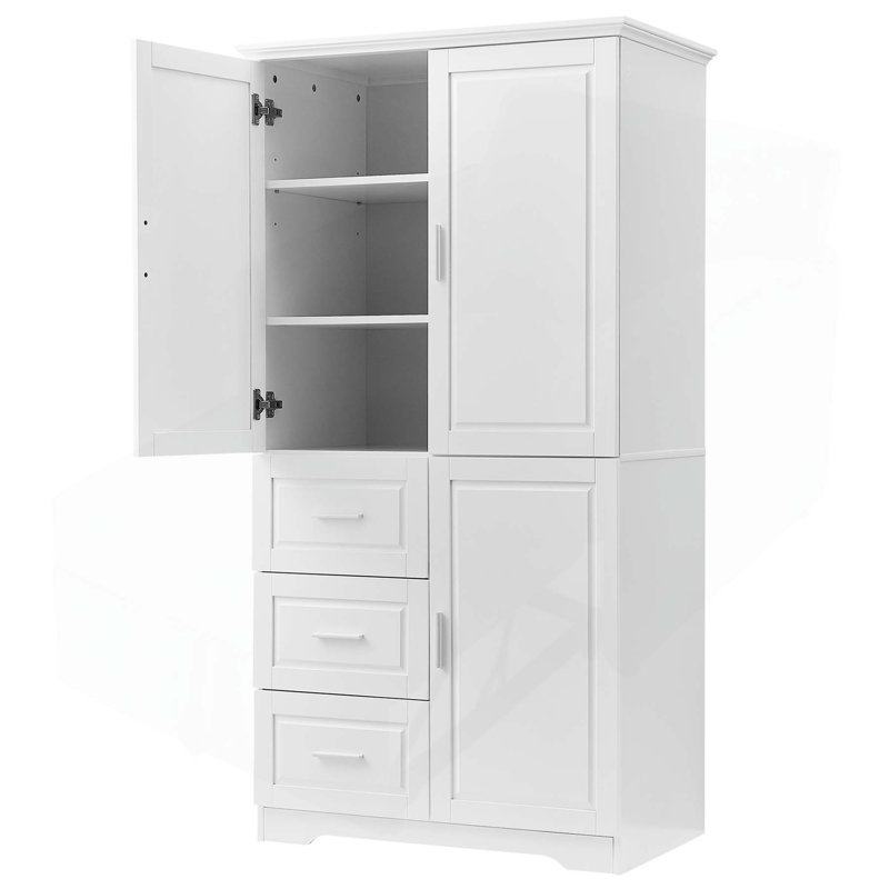 Versatile Storage Cabinet with Multiple Compartments for Various Spaces