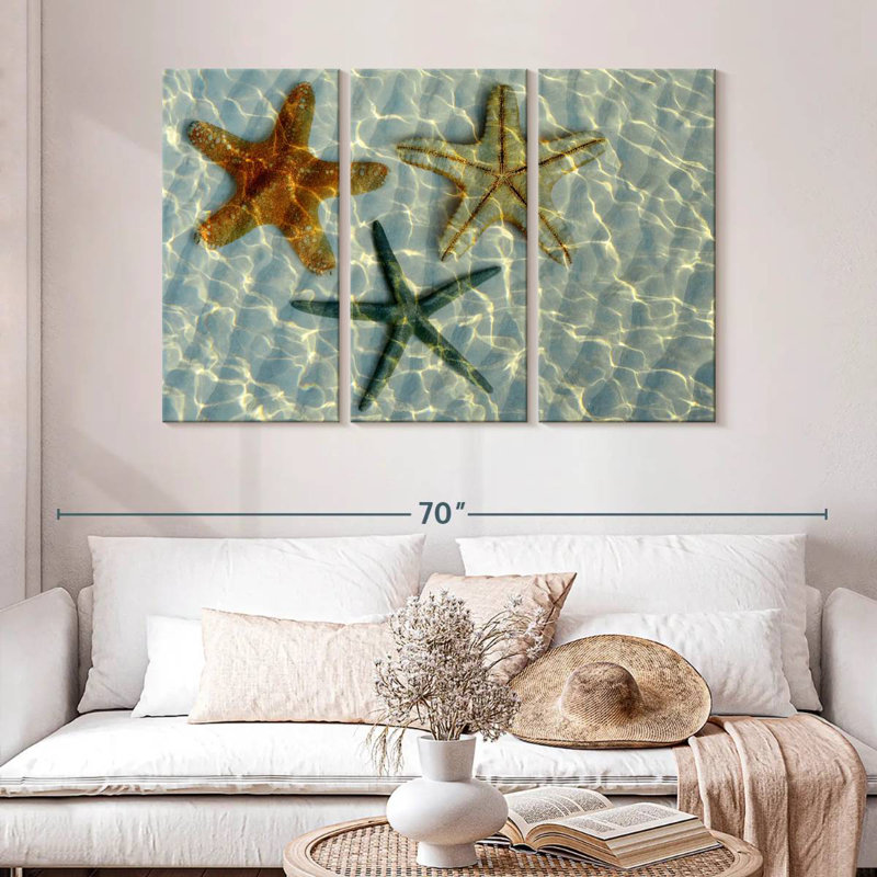 Brampt Underwater Trio Starfish, 32" H x 50" W
